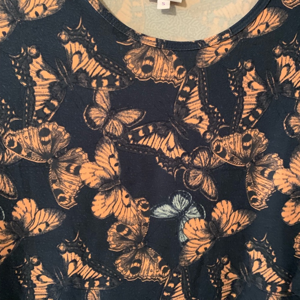 Lularoe Irma size small - butterfly print - Picture 2 of 5